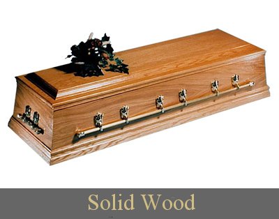 solid wood coffins