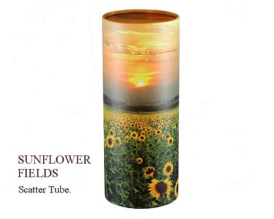 Sunflower Fields Scatter Tube